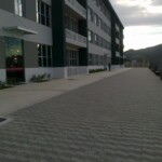 Pátio faculdade Multivix - Calçamento com piso Paviesse